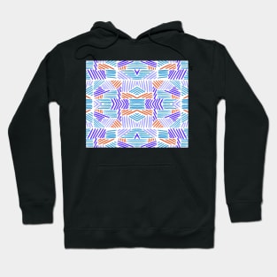 retro color blocks Hoodie